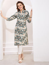 Floral Printed Cotton Kurta